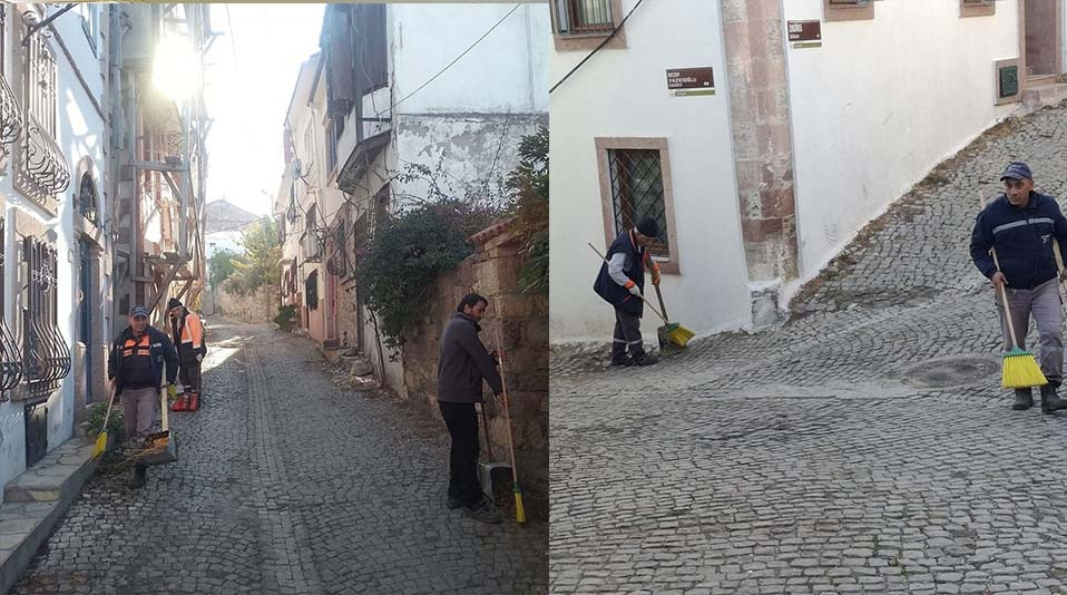 Ayvalık Belediyesi Ekipleri, Tarihi Sokaklarda Dip Bucak Temizlik Seferberliği Başlattı