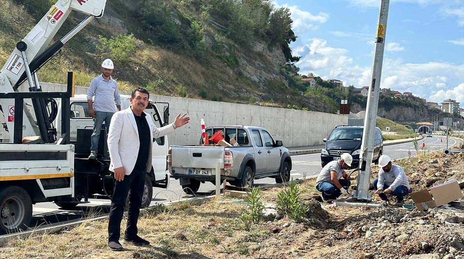 Muammer Avcı, Kilimli Çevre Yolu Aydınlatma Çalışmalarını İnceledi